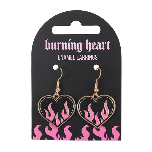 Burning Heart Earrings