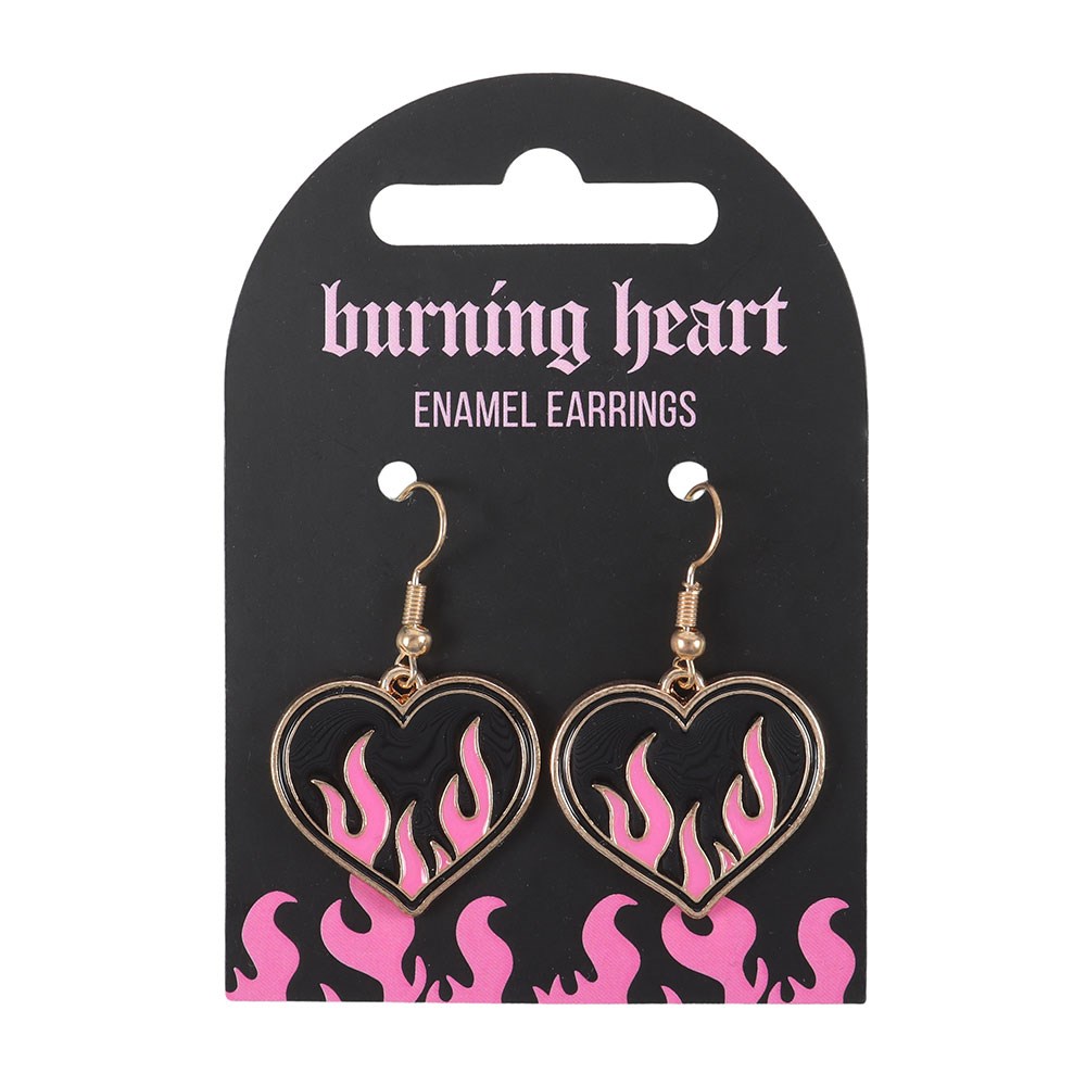 Burning Heart Earrings