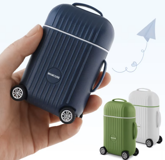 8-Piece Manicure & Pedicure Set Mini Luggage Suitcase