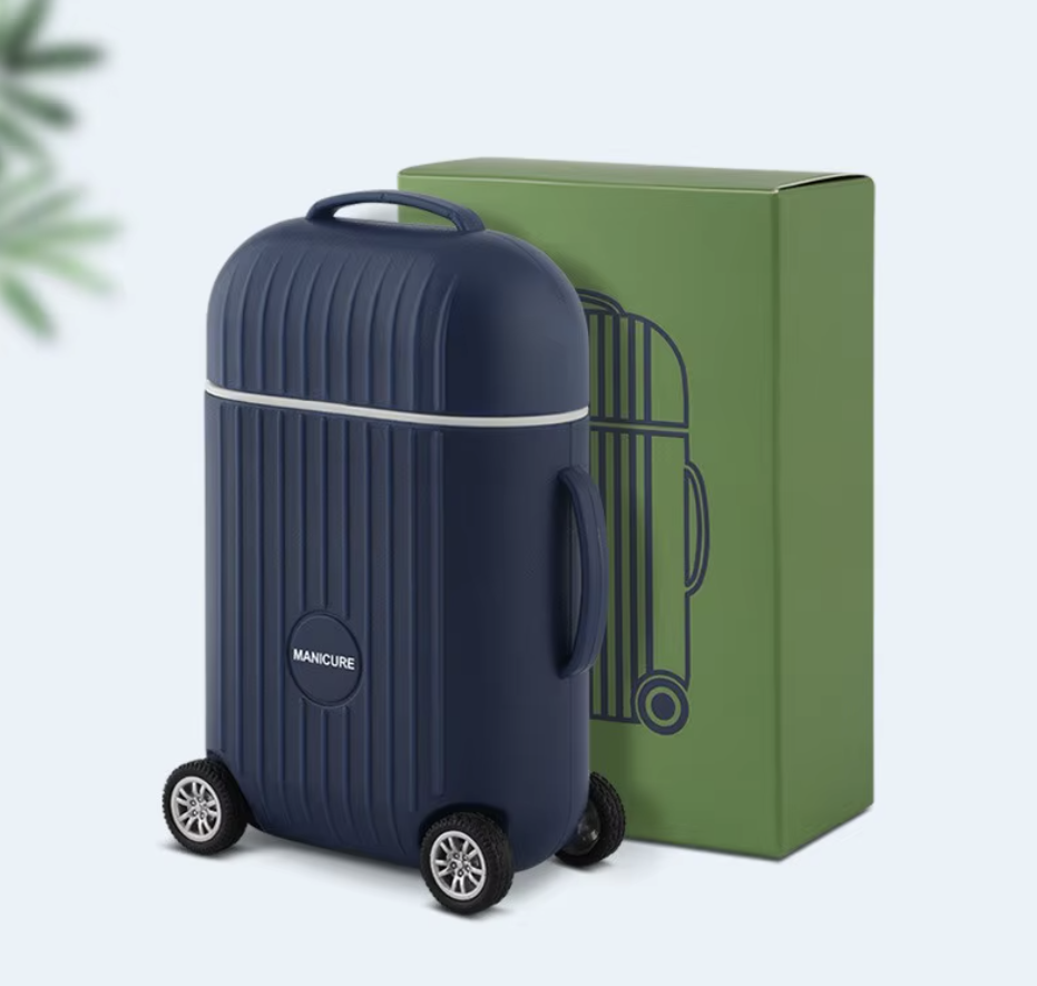 8-Piece Manicure & Pedicure Set Mini Luggage Suitcase